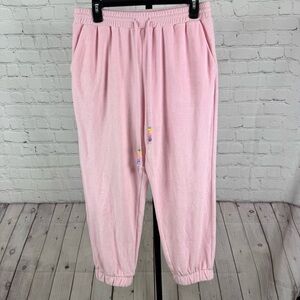Stoney Clover Lane x Target Women's Ankle Terry Jogger Pants - Light Pink Medium